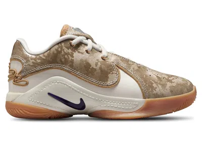 Pre-owned Nike Lebron 22 King Of The Court Sneakers In Pale Ivory/metallic Gold/ink In Multi