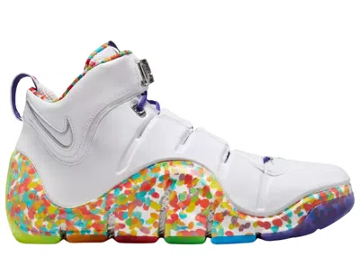 Pre-owned Nike Lebron 4 Iv Fruity Pebbles Basketball Shoes Men's Size 12 Dq9310-100 In White