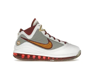 Pre-owned Nike Lebron 7 Mvp (2020) Sneakers In White/bronze/team Red In Multi