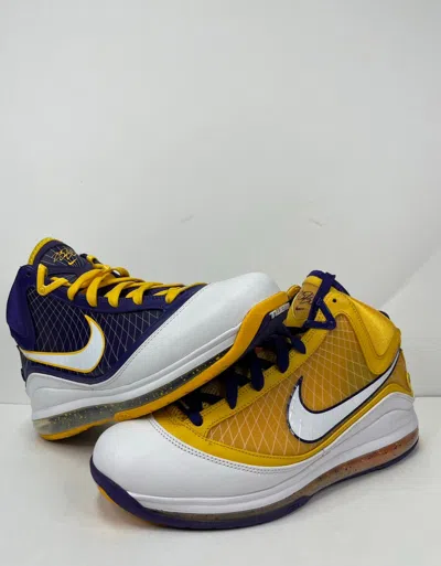 Pre-owned Nike Lebron 7 Qs Media Day Shoes In Yellow