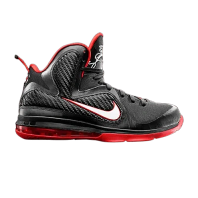 Pre-owned Nike Lebron 9 'black White Red' 469764-003