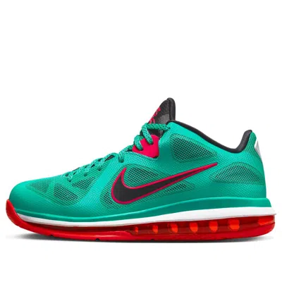 Nike Lebron 9 Low "reverse Liverpool" Sneakers In New Green/black-action Red-white
