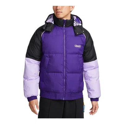 Nike Lebron Color Block Puffer Jacket 'purple'