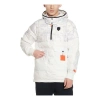 Nike Lebron Hybrid Stay Warm Plaid Hooded Half Zipper Pullover Down Jacket White