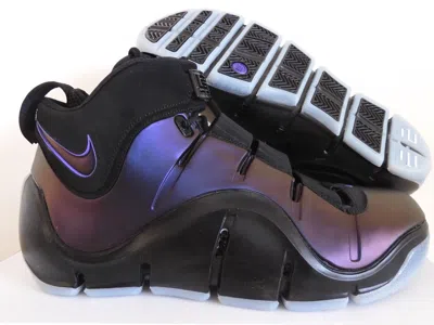 Pre-owned Nike Lebron Iv 4 Black-varsity Purple-blue Tint "eggplant" Sz 11.5 [fn6251-001]