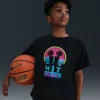 Nike Big Kids Sportswear Lebron Max 90 Miami Twice T-shirt In Black