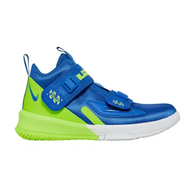 Pre-owned Nike Lebron Soldier 13 Gs 'game Royal Volt' | Blue | Kid's Size 5.5