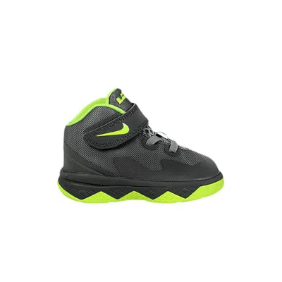 Pre-owned Nike Lebron Soldier 8 Td 'magnet Grey Volt' | Infant Size 6 In Gray