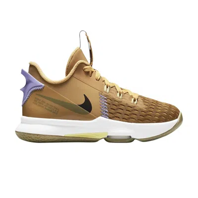 Pre-owned Nike Lebron Witness 5 Gs 'wheat' | Brown | Kid's Size 5.5
