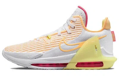 Pre-owned Nike Lebron Witness 6 Light Melon Orange Dc8994-101 In White