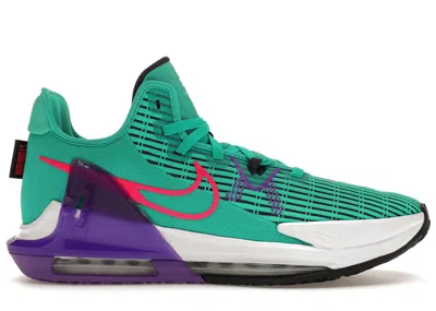 Pre-owned Nike Lebron Witness 6 Sneakers In Clear Emerald/wild Berry/white In Multi