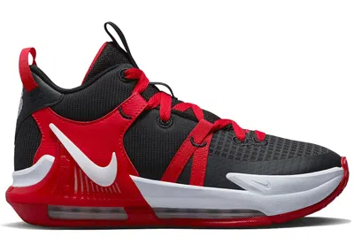 Pre-owned Nike Lebron Witness 7 Bred Sneakers In Black/university Red/white