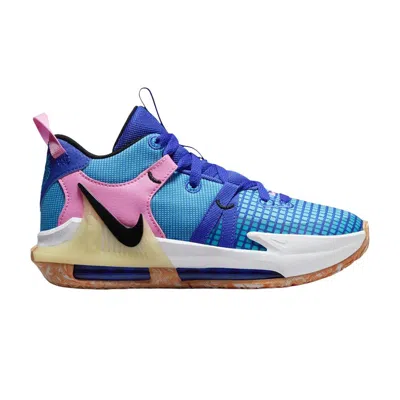 Pre-owned Nike Lebron Witness 7 Gs 'hyper Royal Blue Lightning White Black' | Multi-color | Kid's Size 4 In Multicolor
