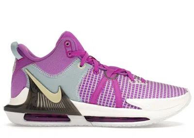 Pre-owned Nike Lebron Witness 7 Sneakers In Fuchsia Dream/sail/white
