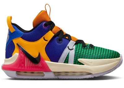 Pre-owned Nike Lebron Witness 7 Sneakers In Vivid Purple/sea Coral/oxygen Purple In Multi