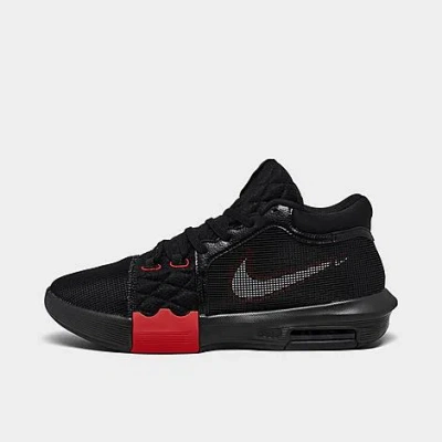 Nike Lebron Witness 8 Basketball Shoes Size 10.5 In Black/university Red/white