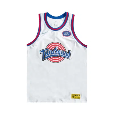 Pre-owned Nike Lebron X Tune Squad Dna Jersey 'white/cool Grey'