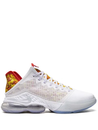 Nike Lebron 19 Low Sneakers In White/multi-color