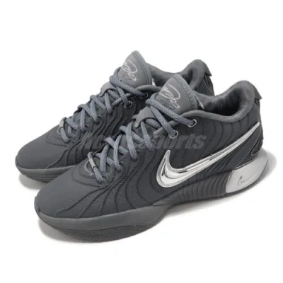 Pre-owned Nike Lebron Xxi 21 Ep James Resilience Cool Grey Men Basketball Shoes Hf5352-001 In Gray