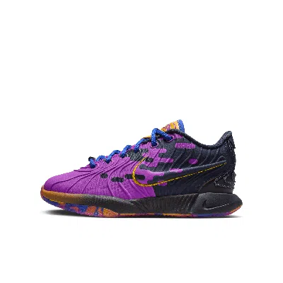 Nike Babies' Lebron Xxi Se "summerverse" Big Kids' Basketball Shoes In Purple