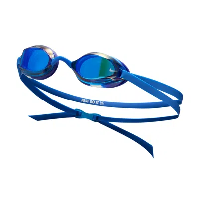 Nike Legacy Big Kids' Mirrored Swim Goggles In Blue