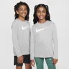 Nike Legend Big Kids' Dri-fit Long-sleeve T-shirt In Grey