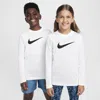 Nike Legend Big Kids' Dri-fit Long-sleeve T-shirt In White
