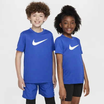Nike Legend Big Kids' Dri-fit T-shirt In Blue