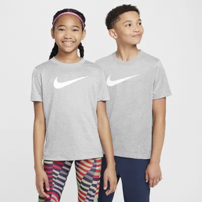 Nike Legend Big Kids' Dri-fit T-shirt In Grey