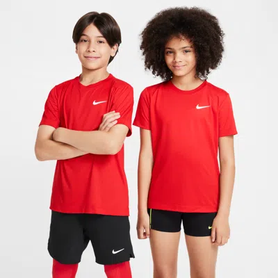 Nike Legend Big Kids' Dri-fit T-shirt In Red