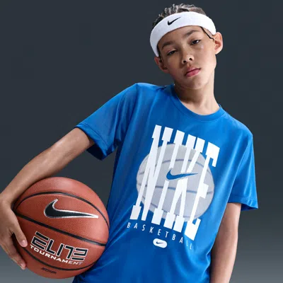 Nike Legend Big Kids' Dri-fit Training T-shirt In Blue