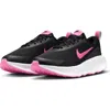 Nike Legend Essential 4 Walking Shoe In Black/ Pink Spell/ White