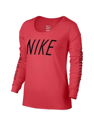 Nike Legend Logo-print T-shirt In Pink