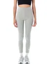 Nike 7/8 Length High-waisted Stretch Leggings In Gray
