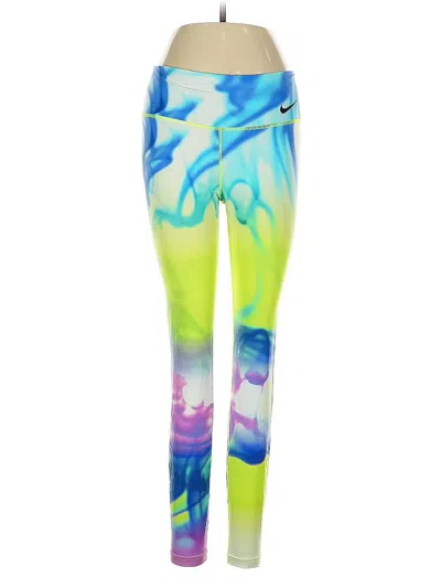 Pre-owned Nike Leggings In Blue