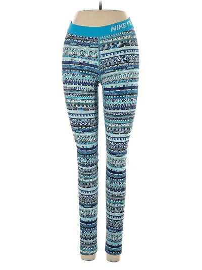 Pre-owned Nike Leggings In Blue