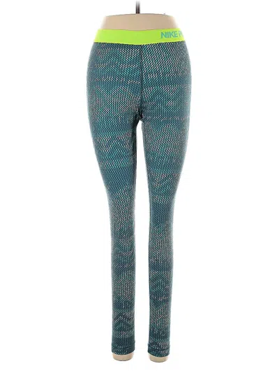 Pre-owned Nike Leggings In Blue
