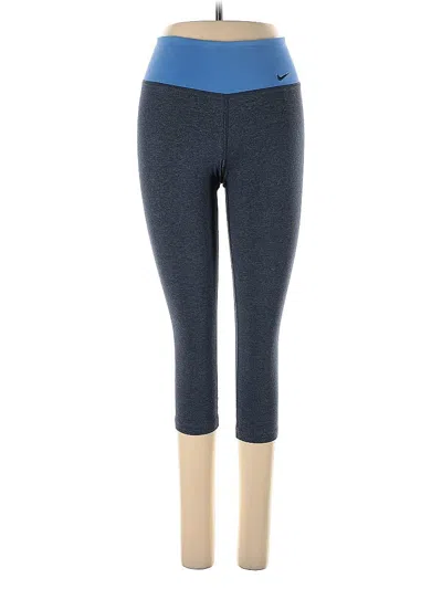 Pre-owned Nike Leggings In Blue