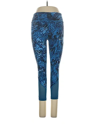 Pre-owned Nike Leggings In Blue