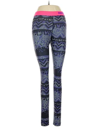 Pre-owned Nike Leggings In Blue