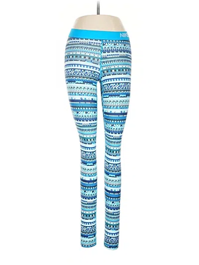 Pre-owned Nike Leggings In Blue