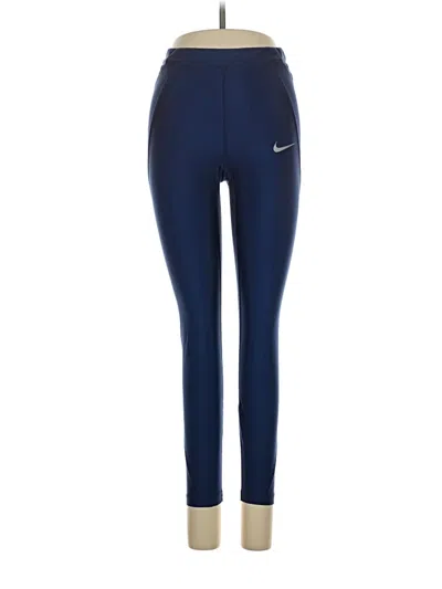 Pre-owned Nike Leggings In Blue