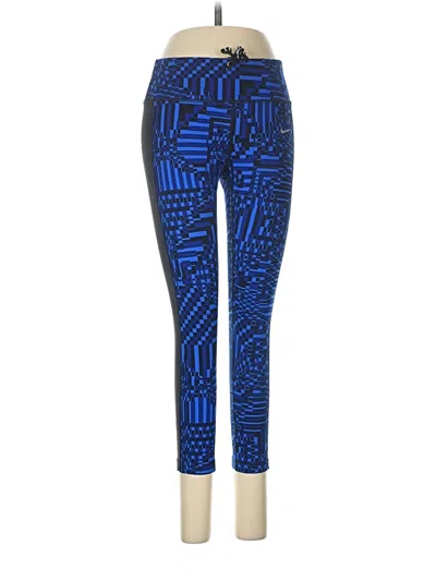 Pre-owned Nike Leggings In Blue