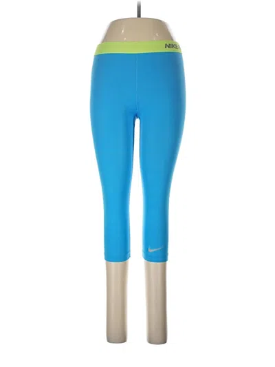 Pre-owned Nike Leggings In Blue
