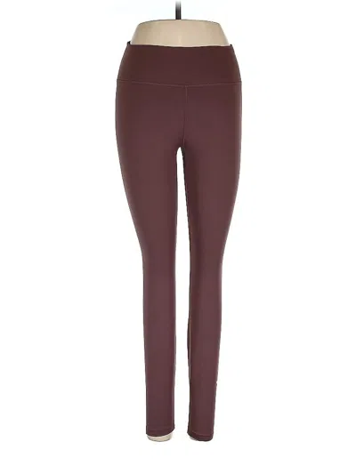 Pre-owned Nike Leggings In Burgundy