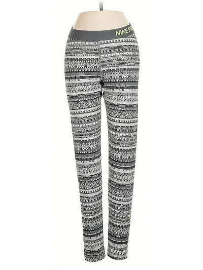 Pre-owned Nike Leggings In Gray