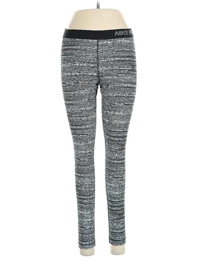 Pre-owned Nike Leggings In Gray