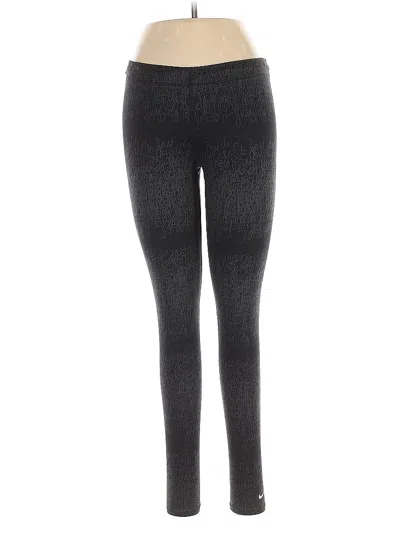 Pre-owned Nike Leggings In Gray