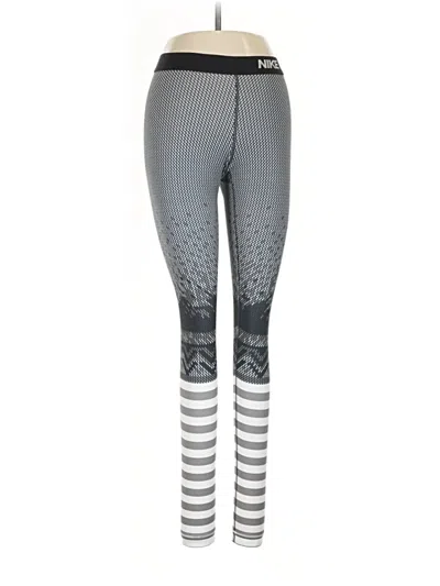 Pre-owned Nike Leggings In Gray