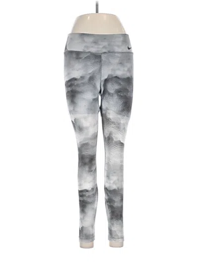 Pre-owned Nike Leggings In Gray